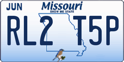 MO license plate RL2T5P