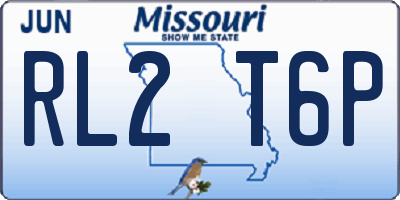 MO license plate RL2T6P