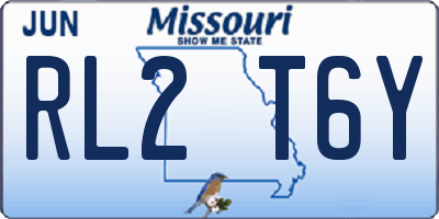 MO license plate RL2T6Y