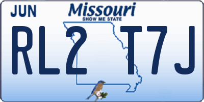 MO license plate RL2T7J