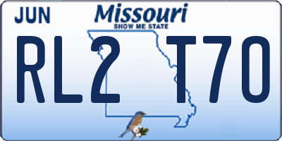 MO license plate RL2T7O