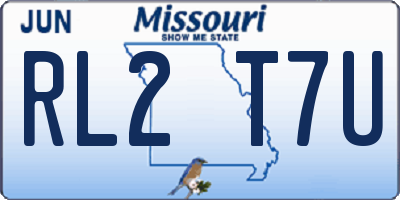 MO license plate RL2T7U