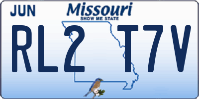MO license plate RL2T7V