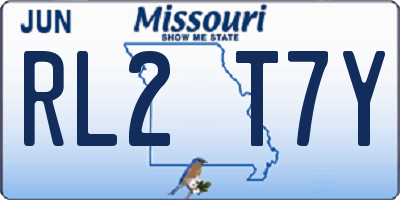 MO license plate RL2T7Y