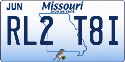 MO license plate RL2T8I