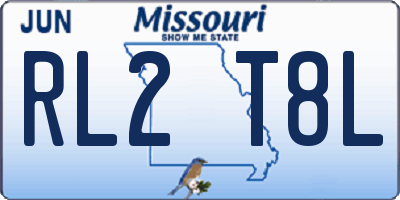 MO license plate RL2T8L