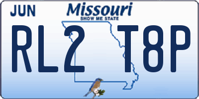 MO license plate RL2T8P