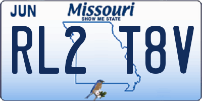 MO license plate RL2T8V
