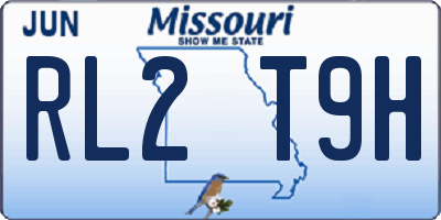 MO license plate RL2T9H