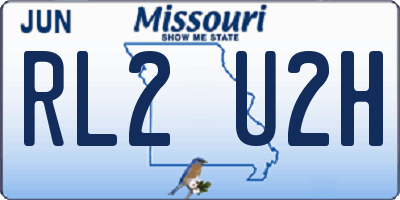 MO license plate RL2U2H