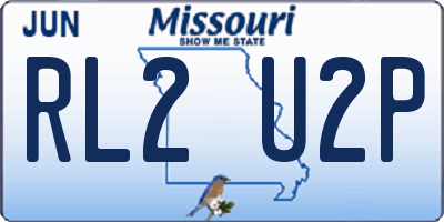 MO license plate RL2U2P