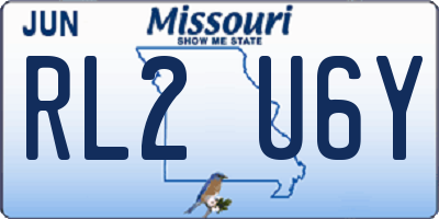 MO license plate RL2U6Y