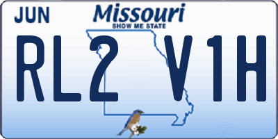 MO license plate RL2V1H