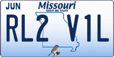 MO license plate RL2V1L