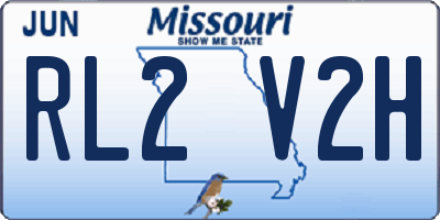MO license plate RL2V2H