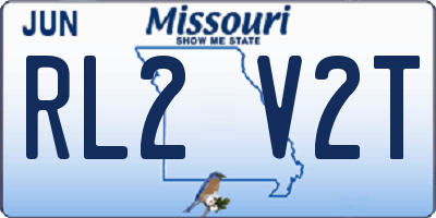 MO license plate RL2V2T