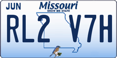 MO license plate RL2V7H