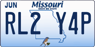 MO license plate RL2Y4P