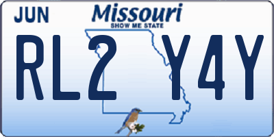 MO license plate RL2Y4Y