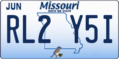MO license plate RL2Y5I