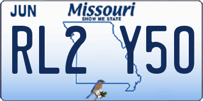 MO license plate RL2Y5O