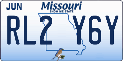 MO license plate RL2Y6Y