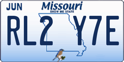 MO license plate RL2Y7E