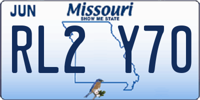 MO license plate RL2Y7O