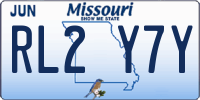 MO license plate RL2Y7Y
