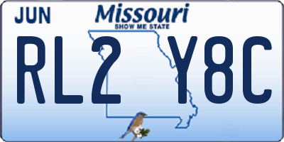 MO license plate RL2Y8C