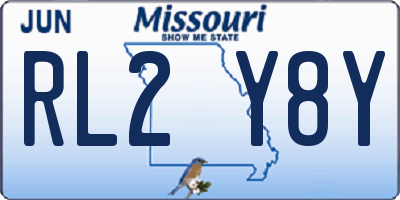 MO license plate RL2Y8Y