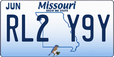 MO license plate RL2Y9Y