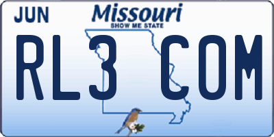 MO license plate RL3C0M