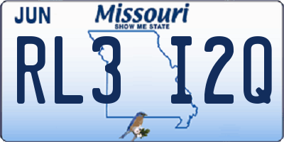 MO license plate RL3I2Q