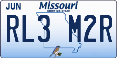 MO license plate RL3M2R