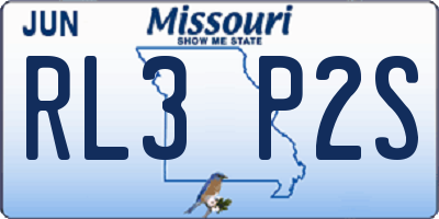 MO license plate RL3P2S