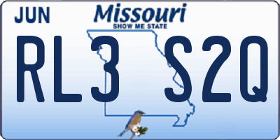 MO license plate RL3S2Q