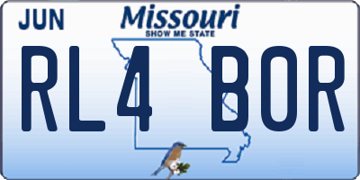 MO license plate RL4B0R