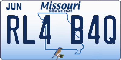 MO license plate RL4B4Q