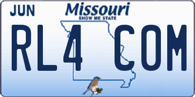 MO license plate RL4C0M