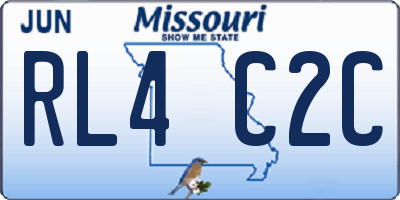 MO license plate RL4C2C