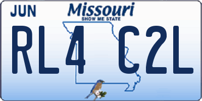 MO license plate RL4C2L