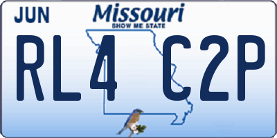 MO license plate RL4C2P