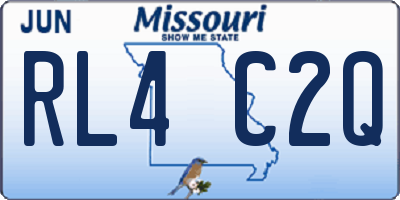 MO license plate RL4C2Q