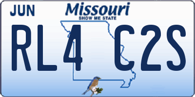 MO license plate RL4C2S