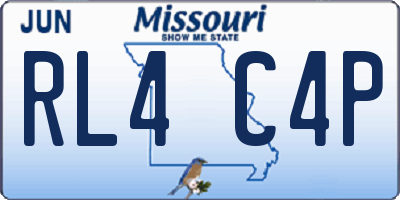 MO license plate RL4C4P