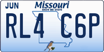 MO license plate RL4C6P