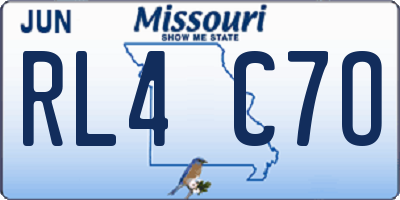 MO license plate RL4C7O