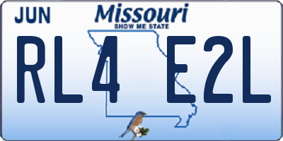 MO license plate RL4E2L