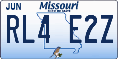 MO license plate RL4E2Z